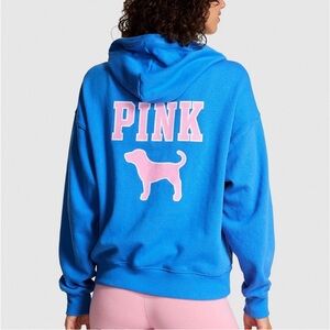 Victoria’s Secret PINK limited edition ivy fleece campus full zip hoodie